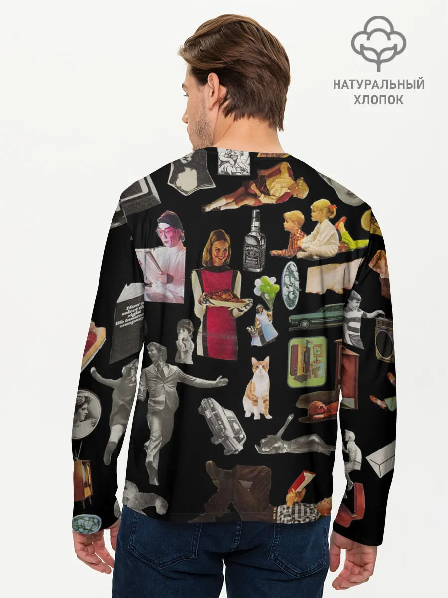 Мужской лонгслив базовый / РЕТРО