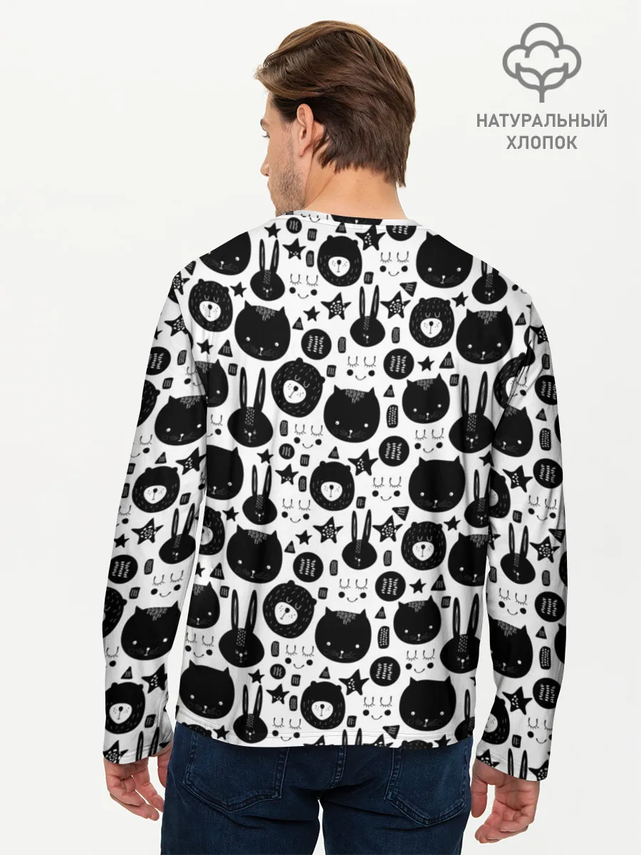 Мужской лонгслив базовый / Мультяшки