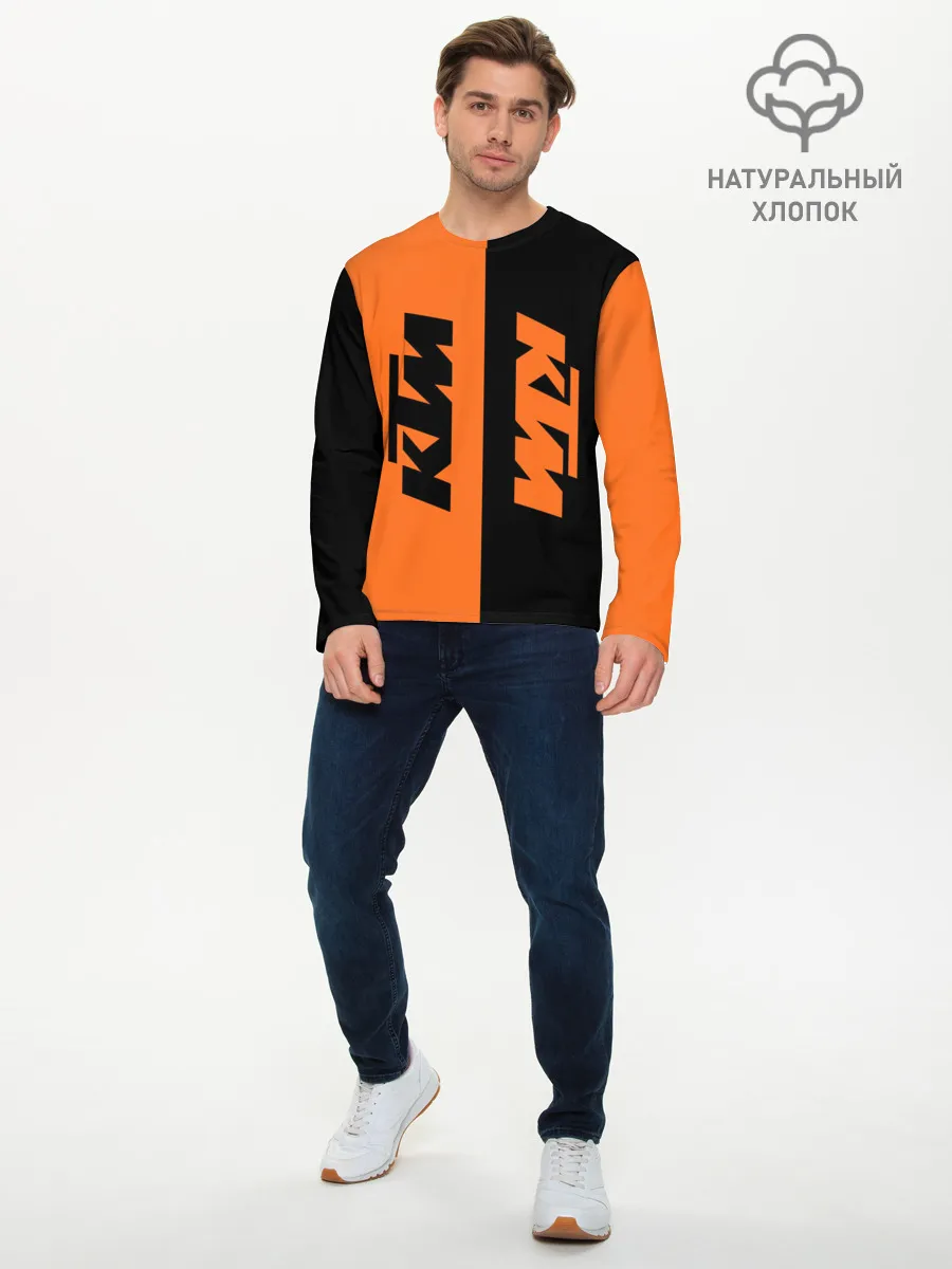 Мужской лонгслив базовый / KTM | КТМ