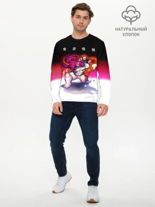 Мужской лонгслив базовый / Какуджа Токийский гуль