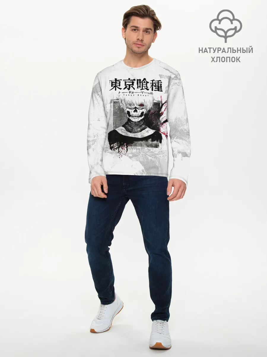 Мужской лонгслив базовый / Канеки Кен | Kaneki Ken