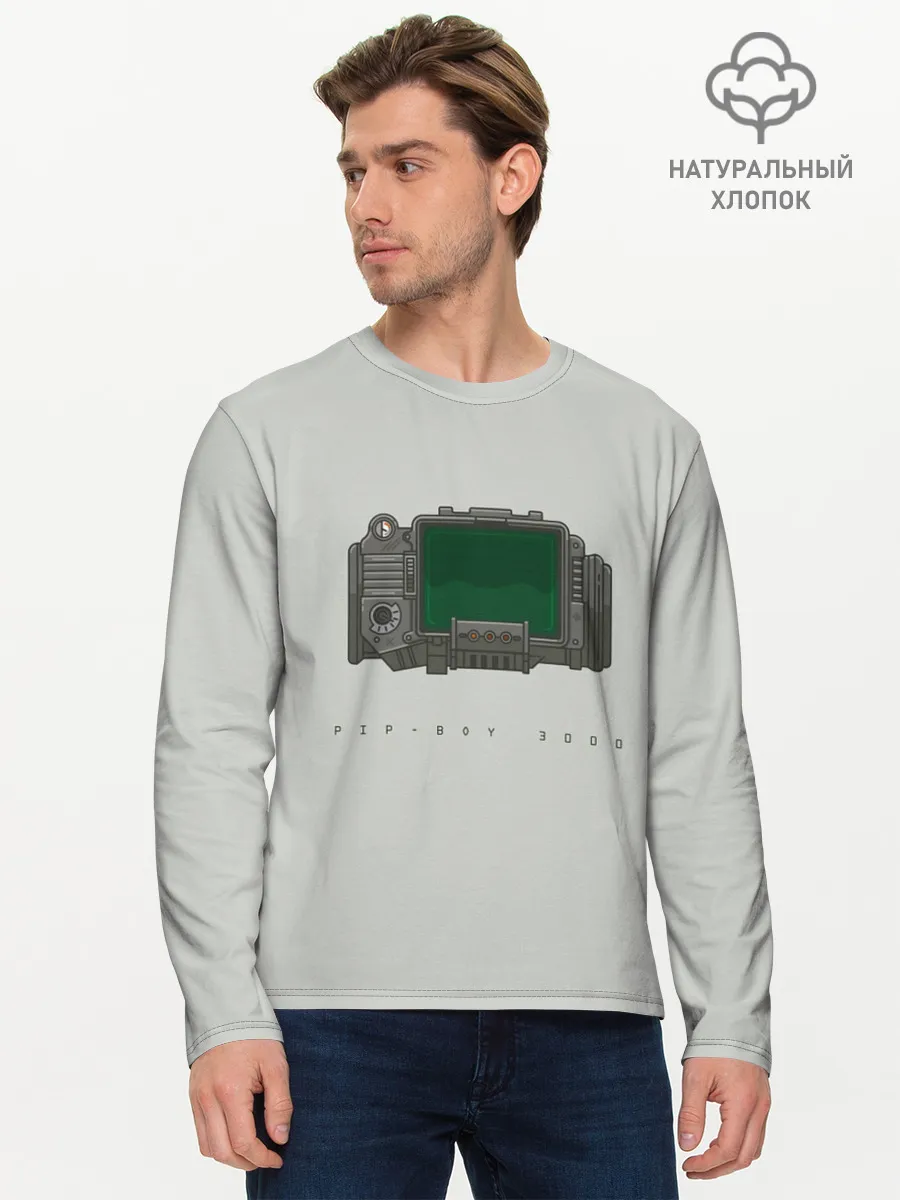 Мужской лонгслив базовый / Пип бой