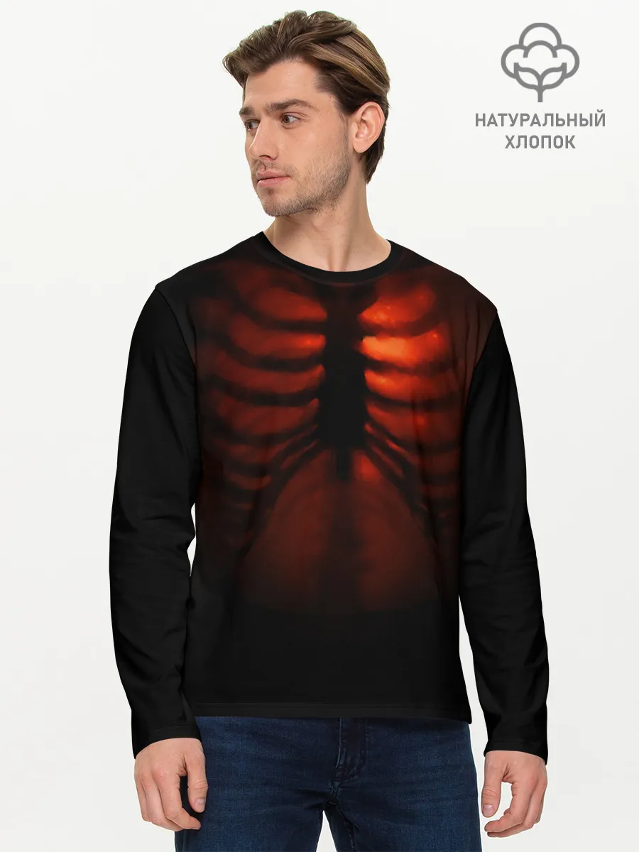 Мужской лонгслив базовый / Тепло души