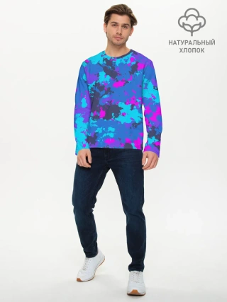 Мужской лонгслив базовый / Неоновые краски