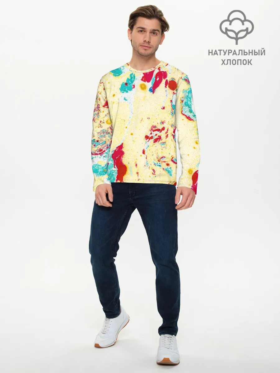 Мужской лонгслив базовый / Текстура