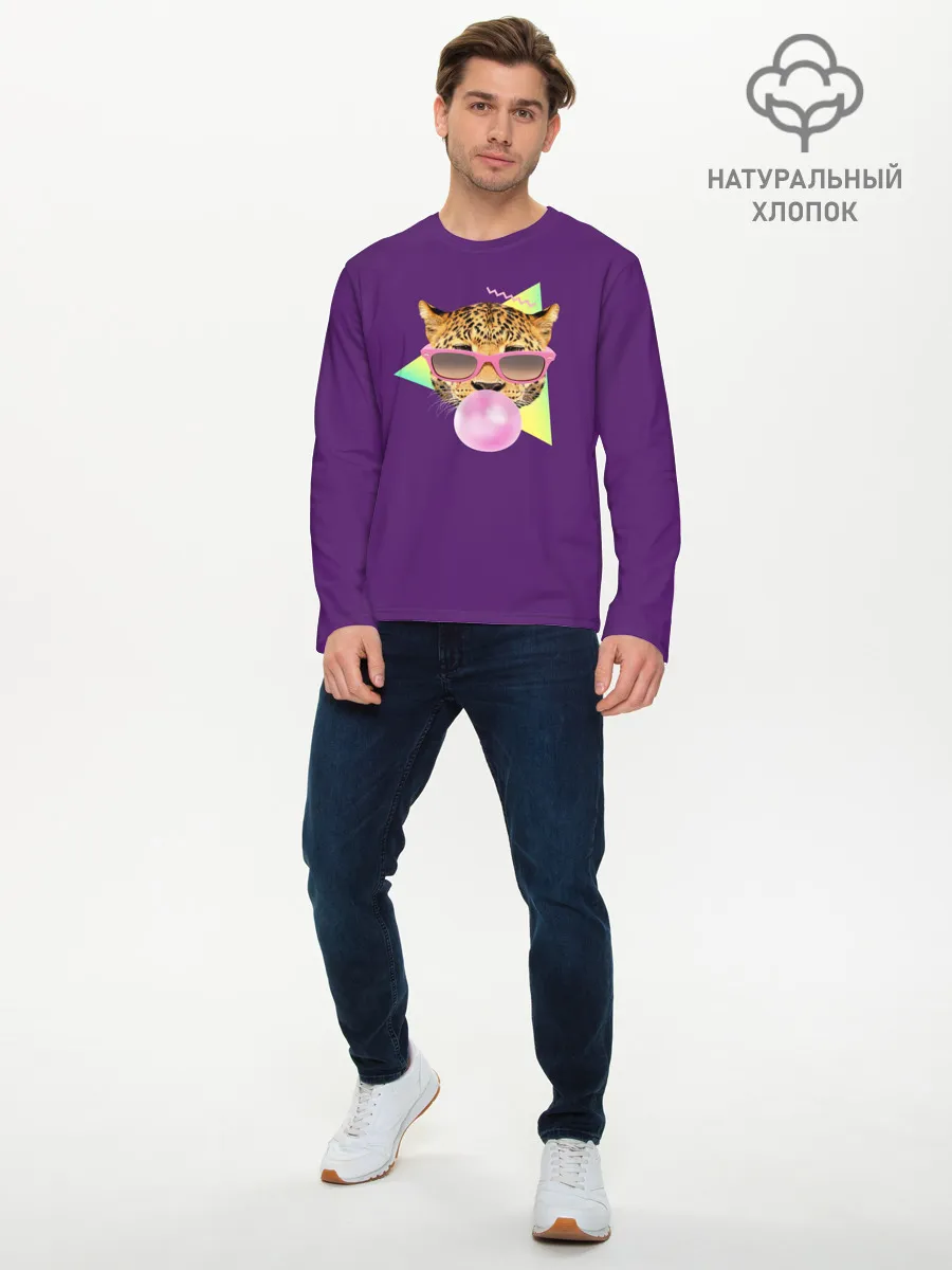 Мужской лонгслив базовый / Тигр БАБЛ ГАМ