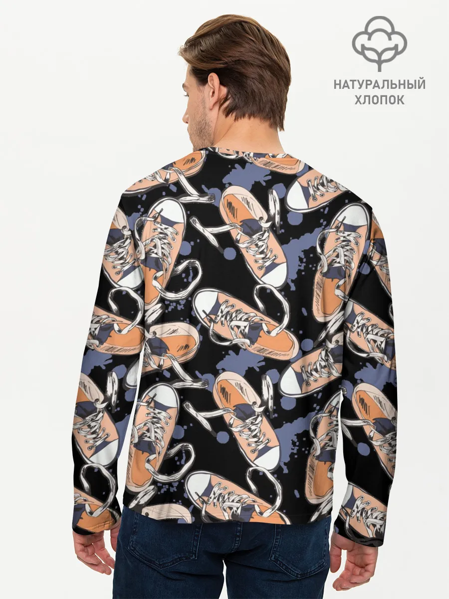 Мужской лонгслив базовый / Кеды / Sneakers