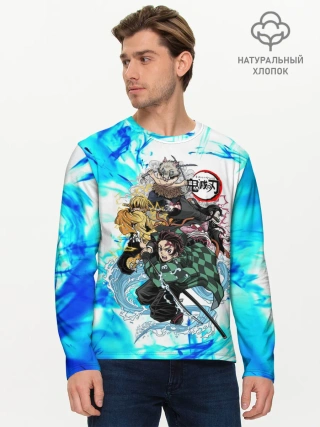 Мужской лонгслив базовый / КЛИНОК РАССЕКАЮЩИЙ ДЕМОНОВ