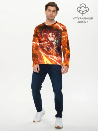 Мужской лонгслив базовый / КЛИНОК РАССЕКАЮЩИЙ ДЕМОНОВ