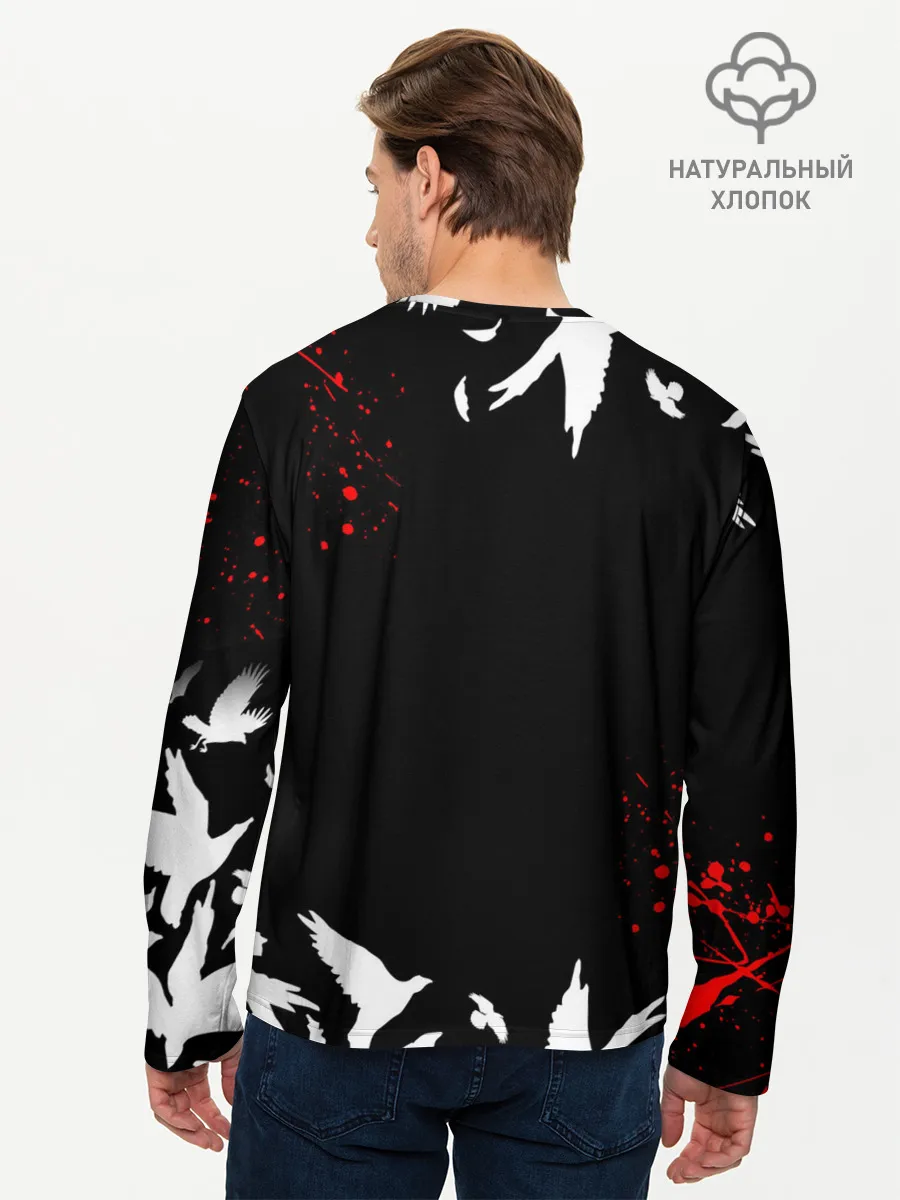 Мужской лонгслив базовый / Haikyu birds