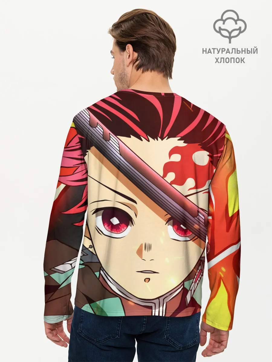 Мужской лонгслив базовый / КЛИНОК РАССЕКАЮЩИЙ ДЕМОНОВ