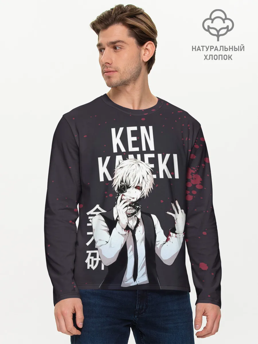 Мужской лонгслив базовый / Ken Kaneki | Tokyo Ghoul
