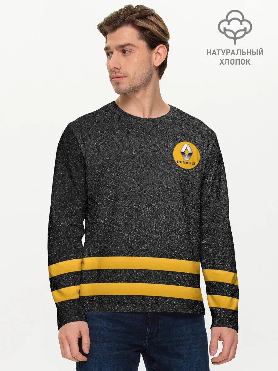 Мужской лонгслив базовый / Renault | Passion for life