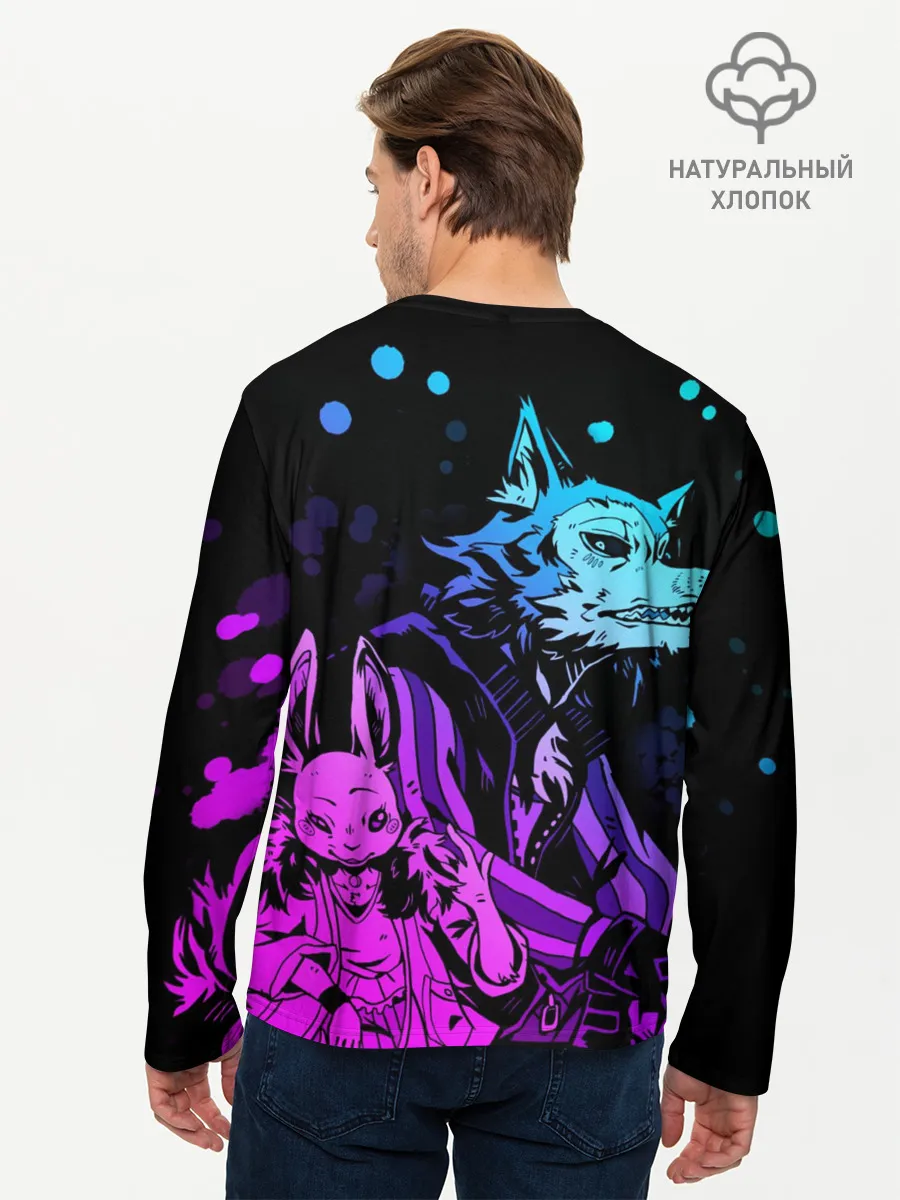 Мужской лонгслив базовый / BEASTARS, Легоши и Хару