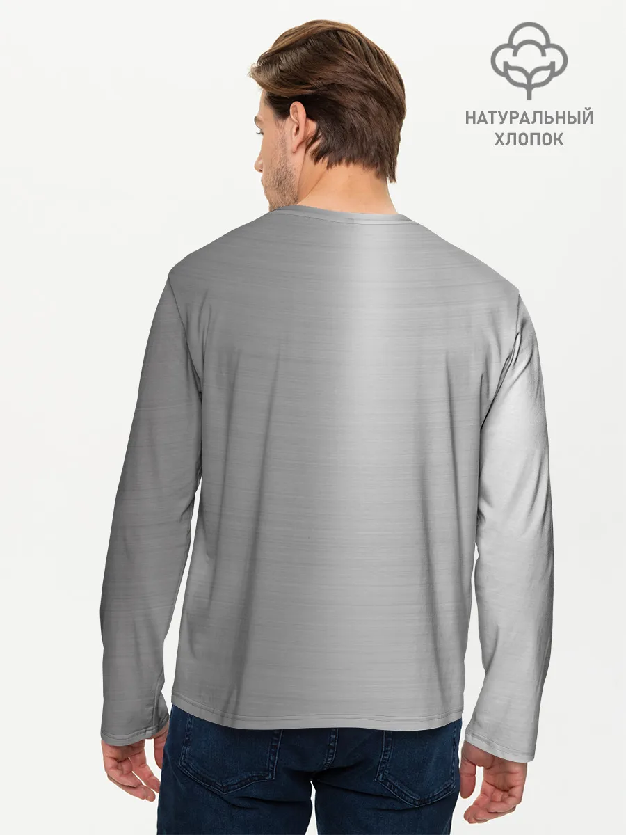 Мужской лонгслив базовый / Renault | Сталь
