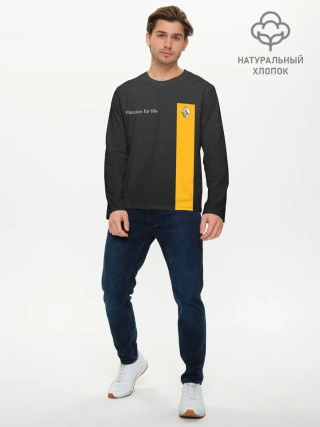 Мужской лонгслив базовый / Renault