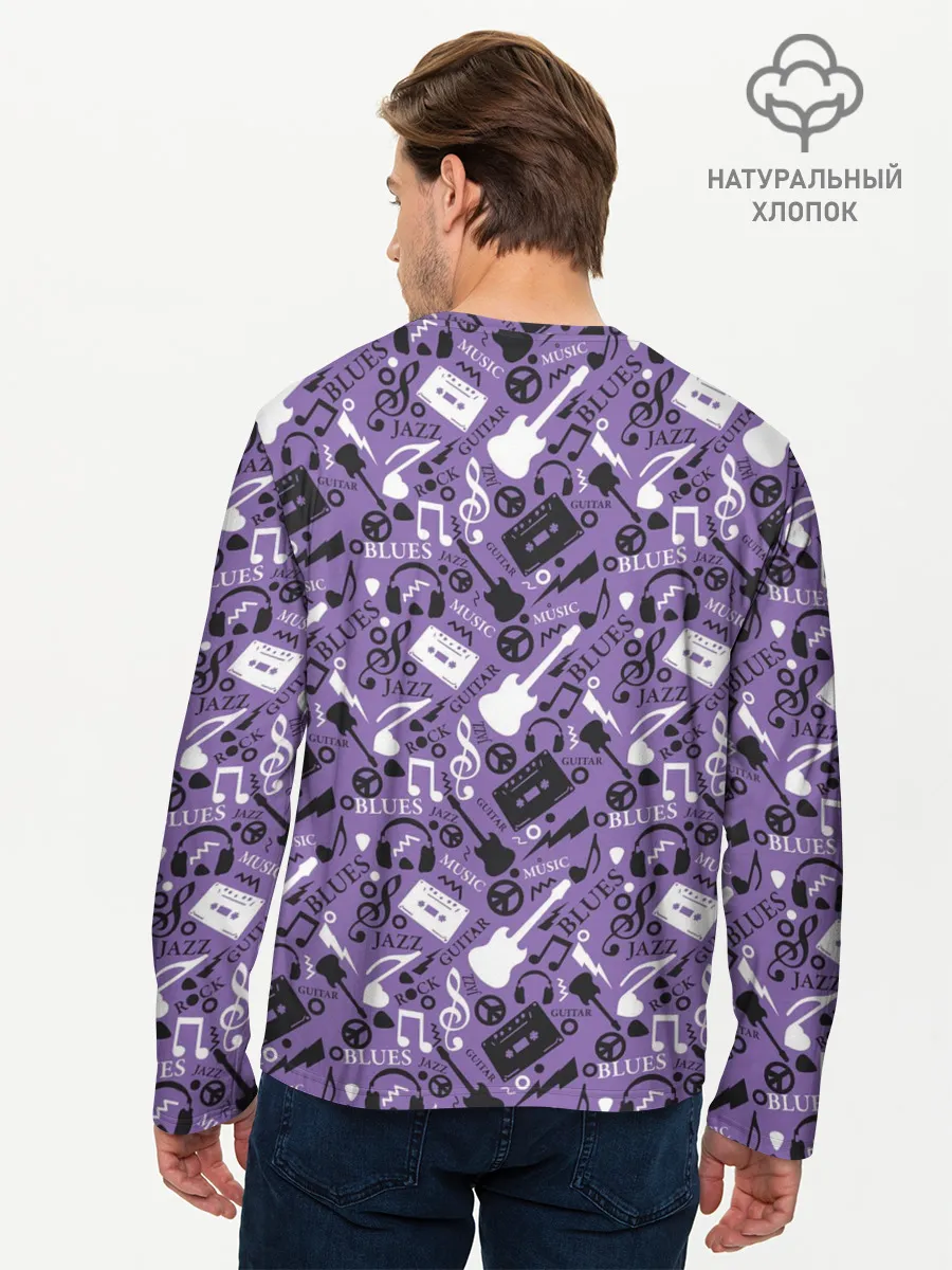 Мужской лонгслив базовый / Музыка
