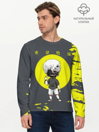 Мужской лонгслив базовый / Cute Kaneki Ken