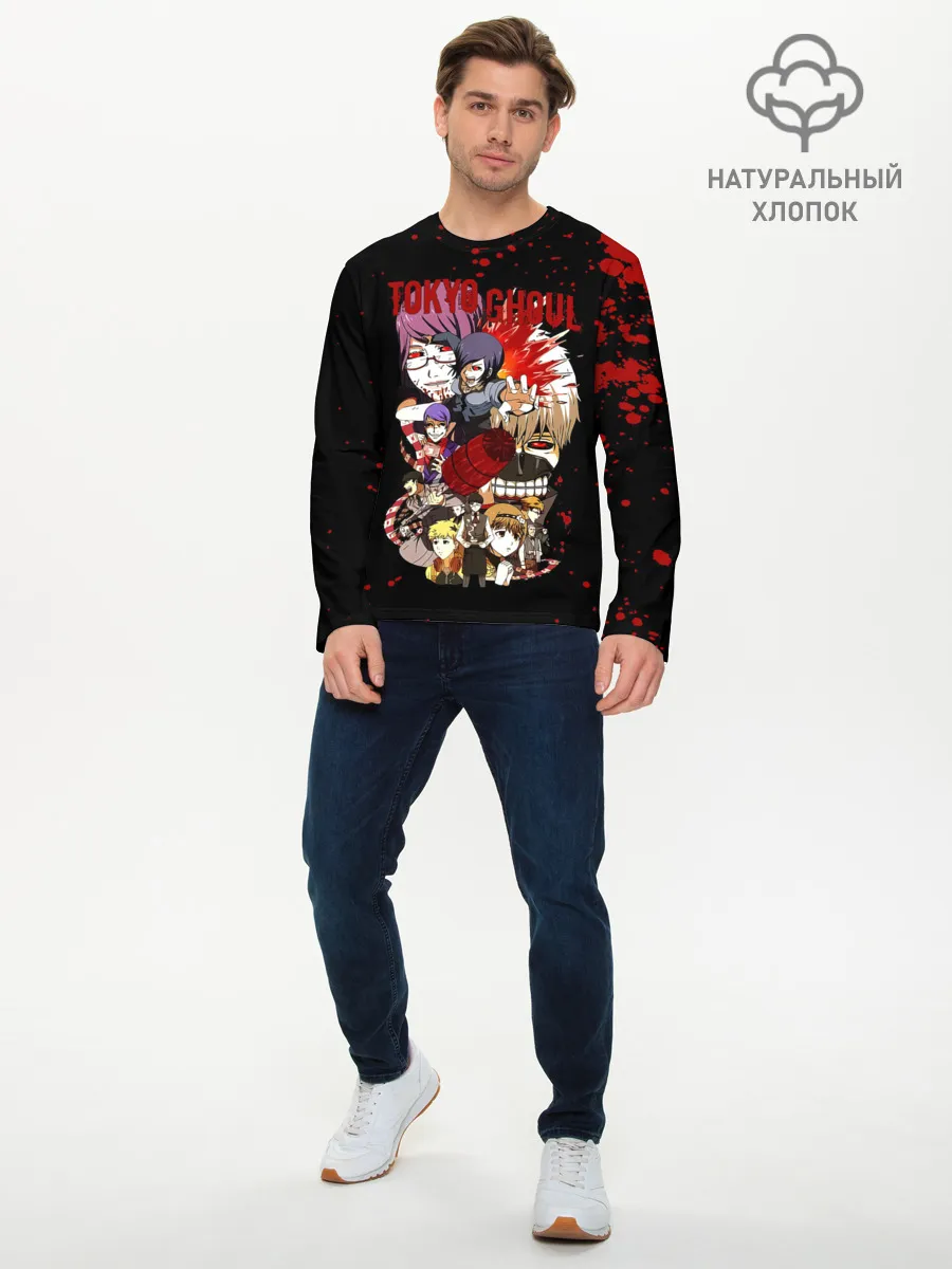 Мужской лонгслив базовый / Токийский Гуль. Персонажи