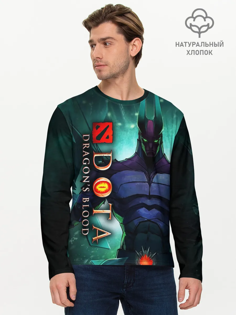 Мужской лонгслив базовый / DOTA: Кровь дракона