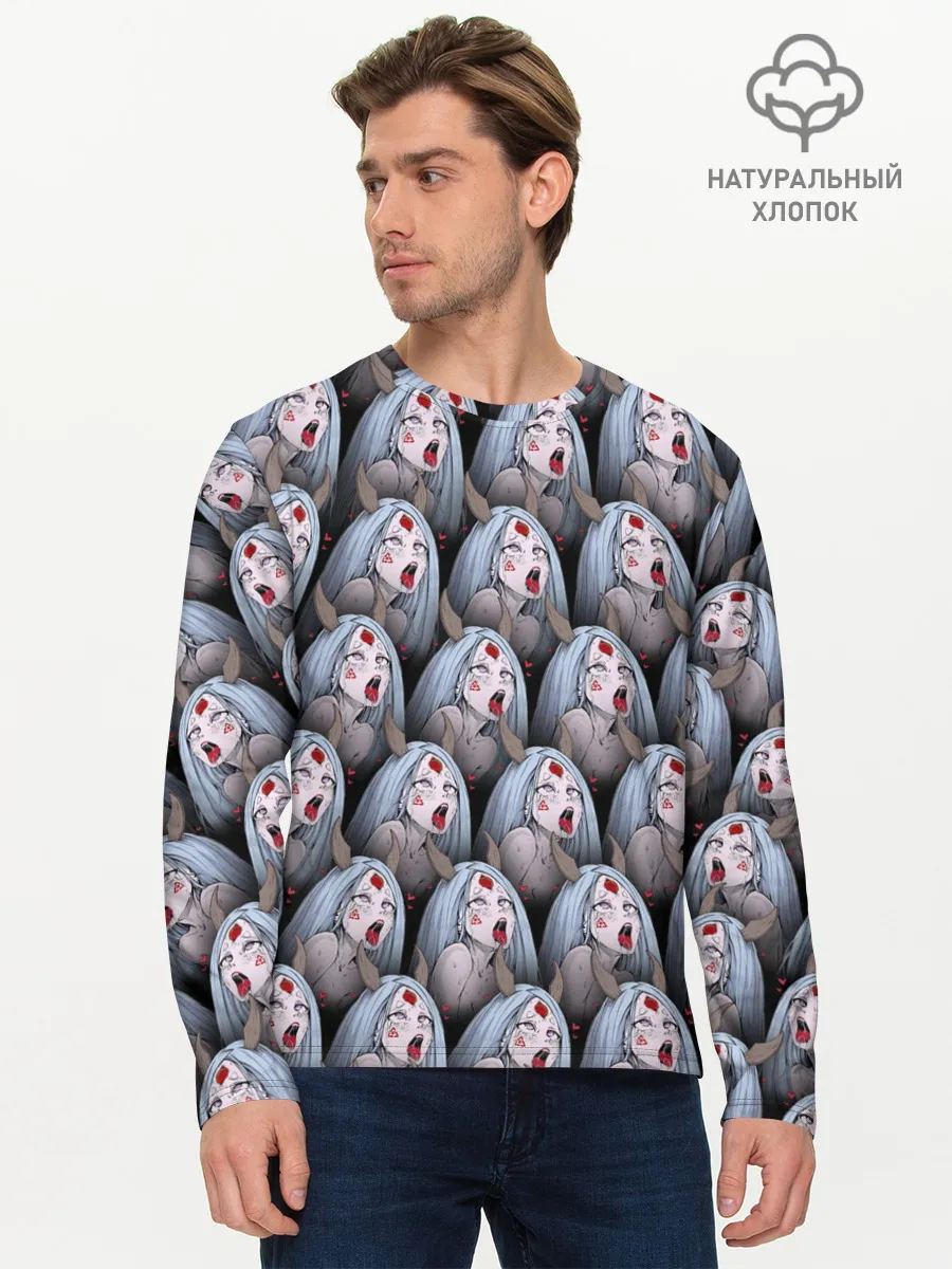 Мужской лонгслив базовый / Kaguya Ahegao