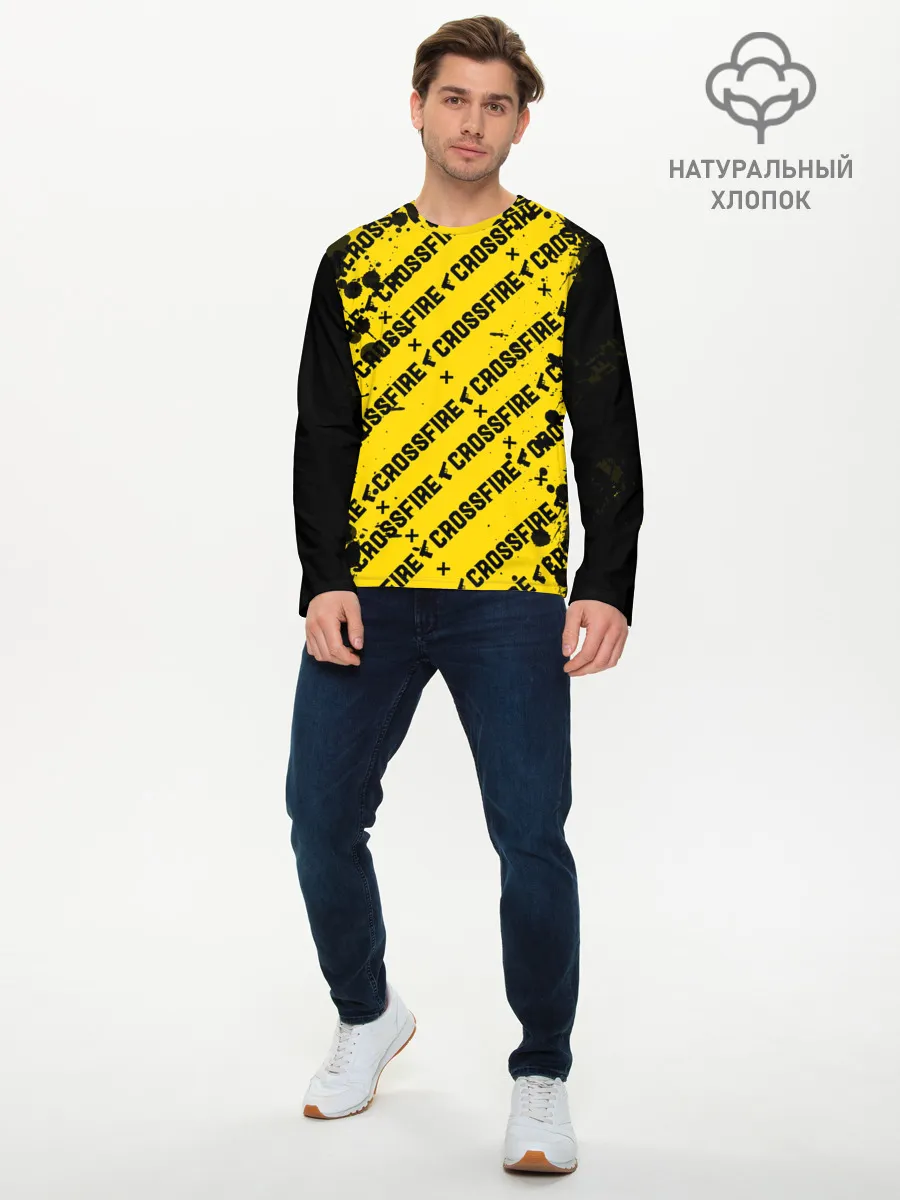 Мужской лонгслив базовый / Cross fire