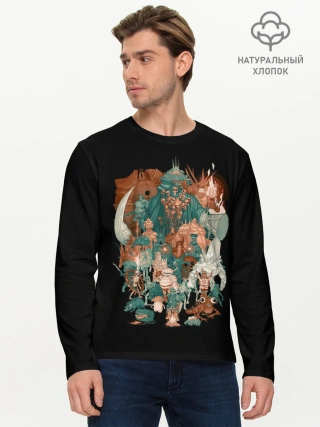 Мужской лонгслив базовый / Bosses of Dark souls