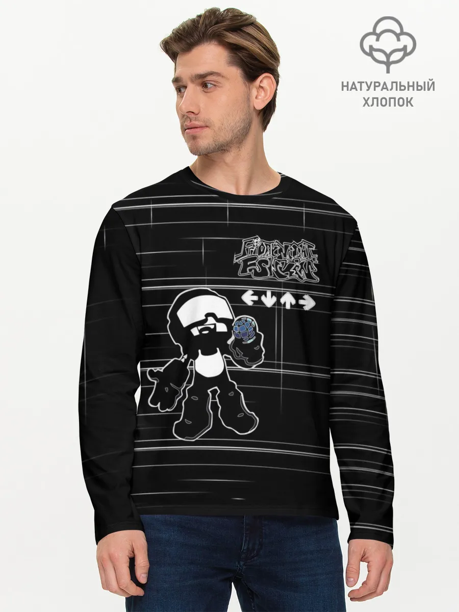 Мужской лонгслив базовый / tankmen friday night funkin