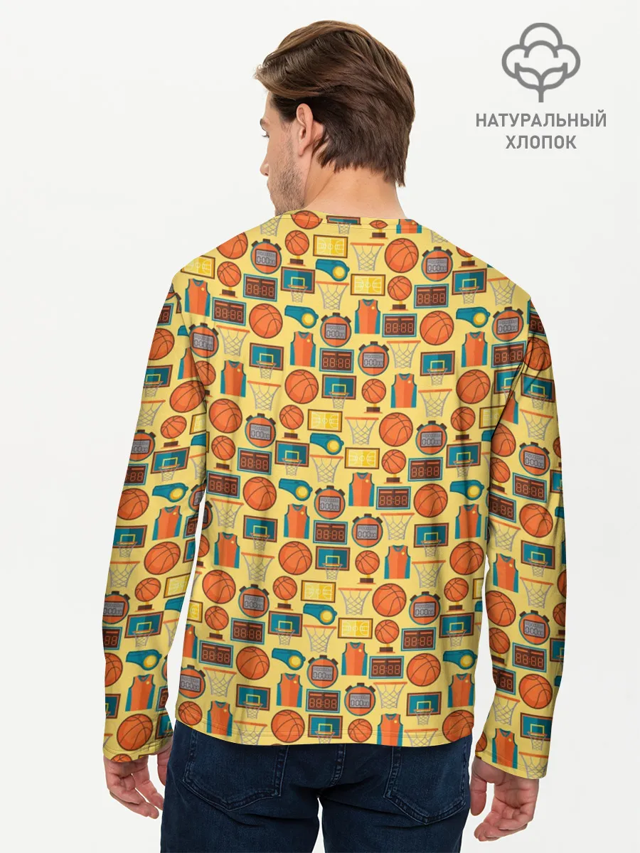 Мужской лонгслив базовый / Баскетбол