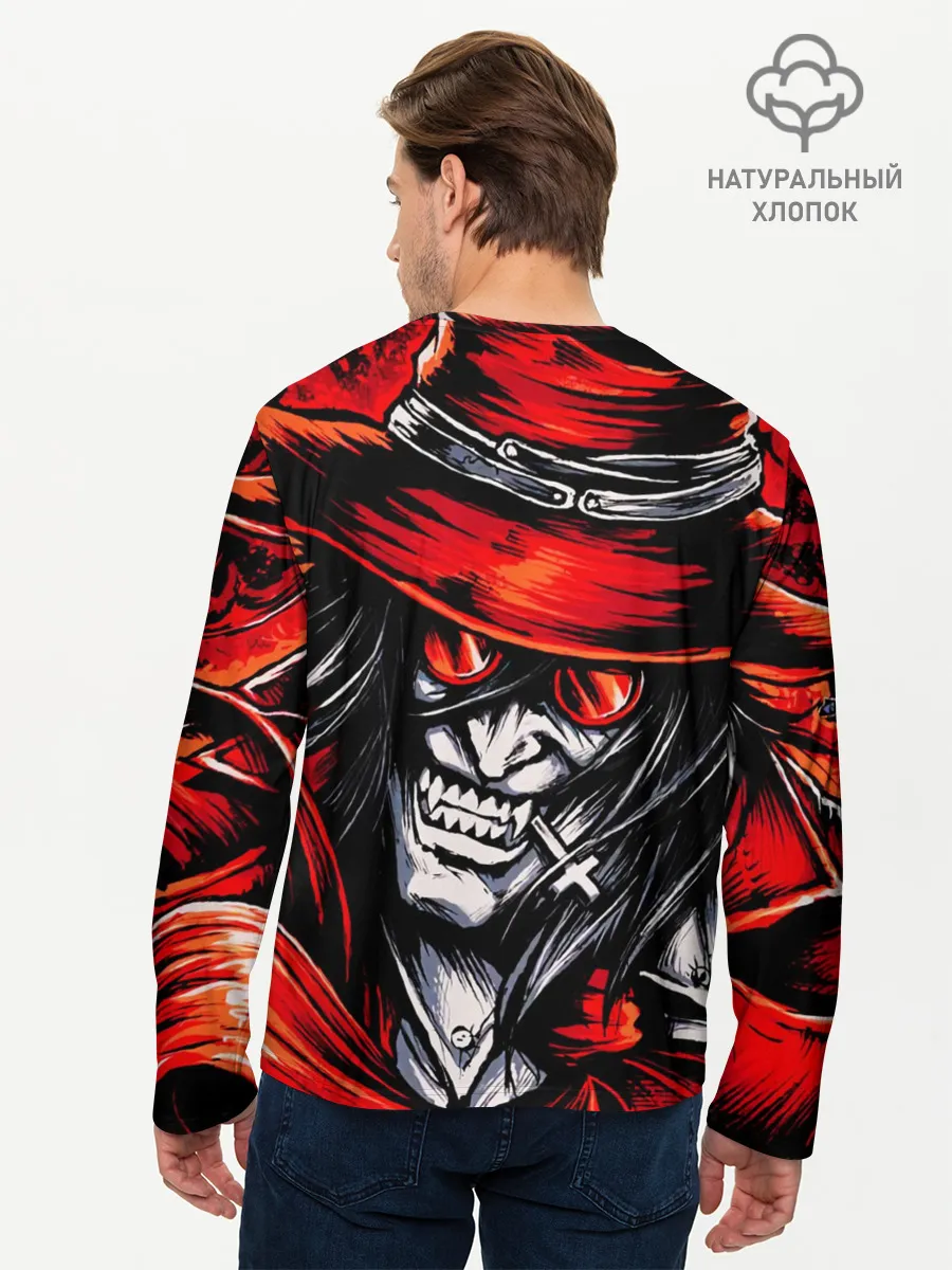Мужской лонгслив базовый / ALUCARD IN RED