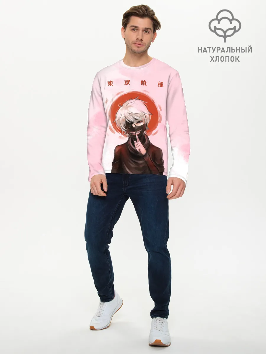 Мужской лонгслив базовый / Канеки Кен | Kaneki Ken