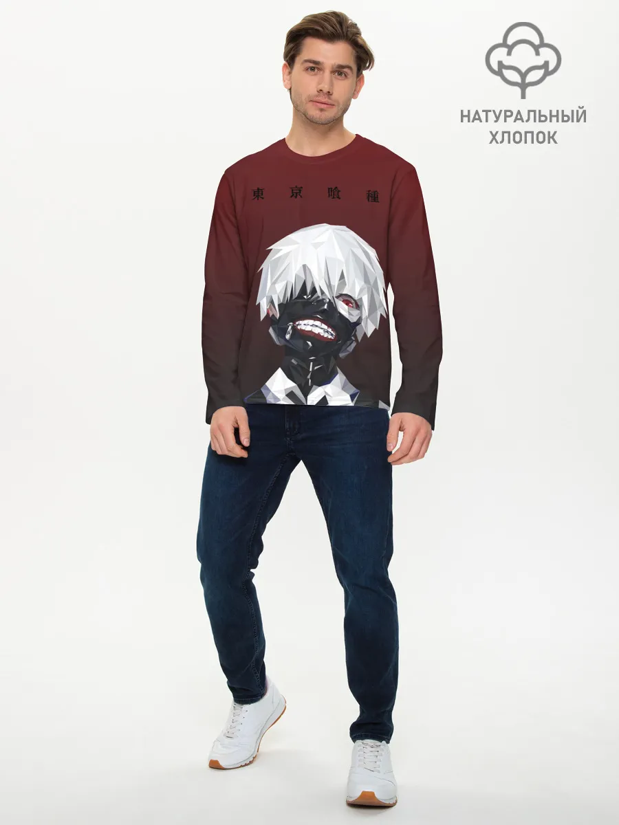 Мужской лонгслив базовый / Канеки Кен Токийский гуль