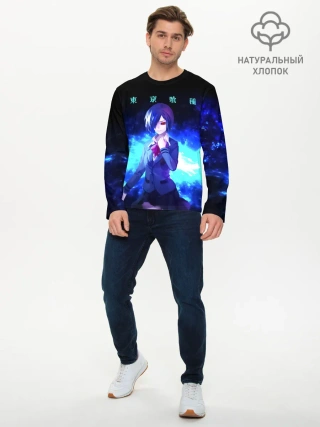 Мужской лонгслив базовый / Гуль Киришима
