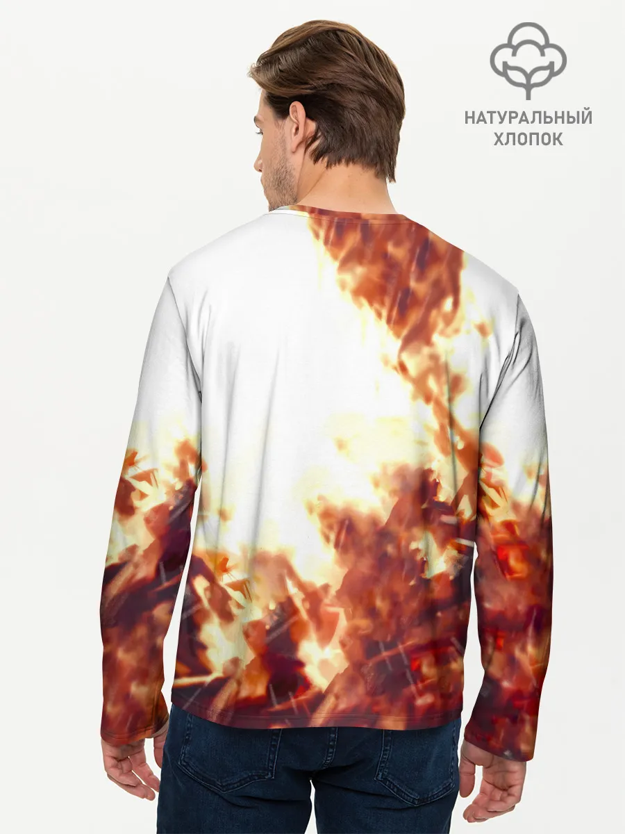 Мужской лонгслив базовый / Канеки Кен в огне