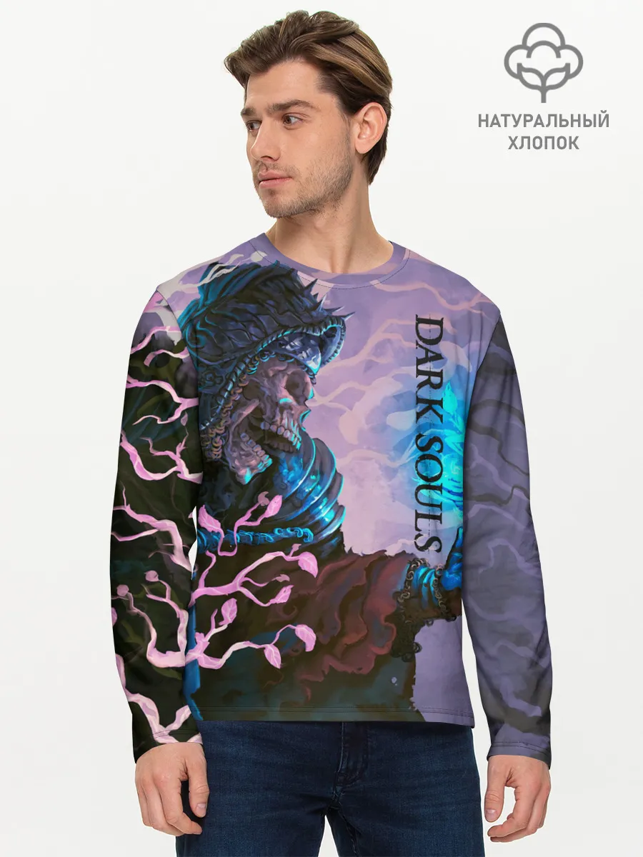 Мужской лонгслив базовый / Тёмная душа