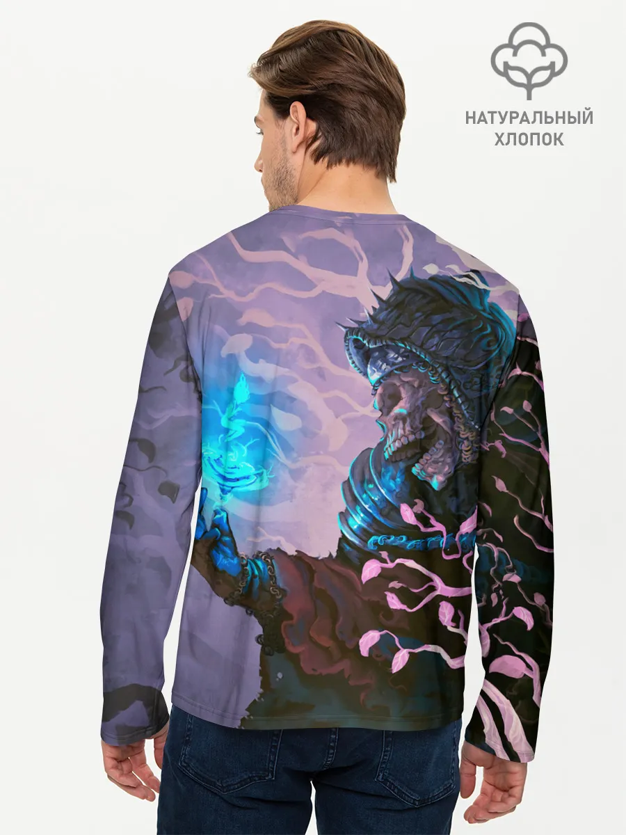 Мужской лонгслив базовый / Тёмная душа