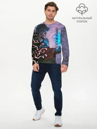 Мужской лонгслив базовый / Тёмная душа