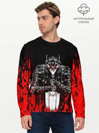 Мужской лонгслив базовый / Берсерк облик