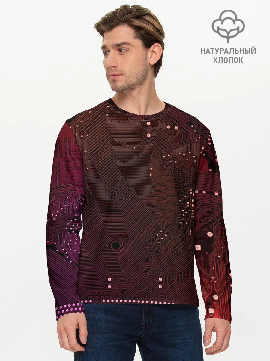 Мужской лонгслив базовый / МАТЕРИНСКАЯ ПЛАТА