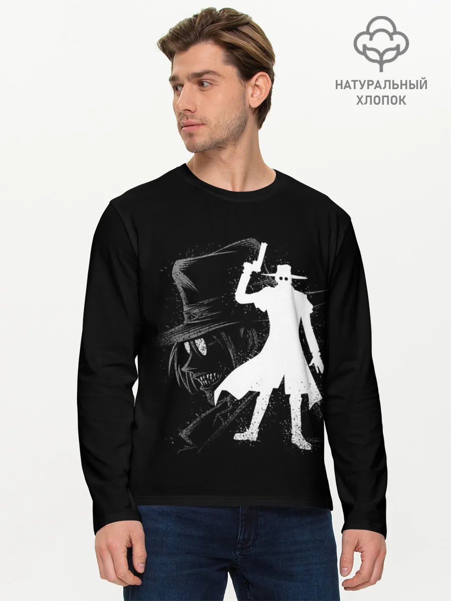Мужской лонгслив базовый / Силуэт Hellsing