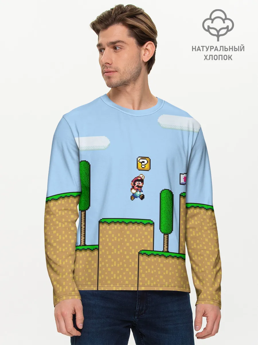 Мужской лонгслив базовый / Mario