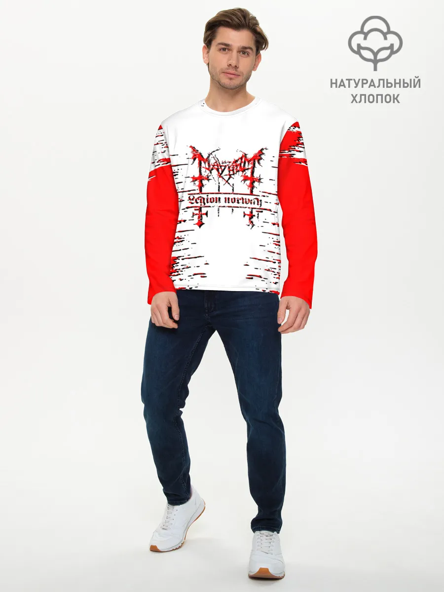 Мужской лонгслив базовый / mayhem