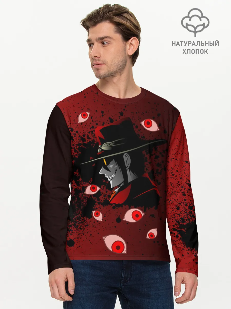 Мужской лонгслив базовый / Хеллсинг/Hellsing