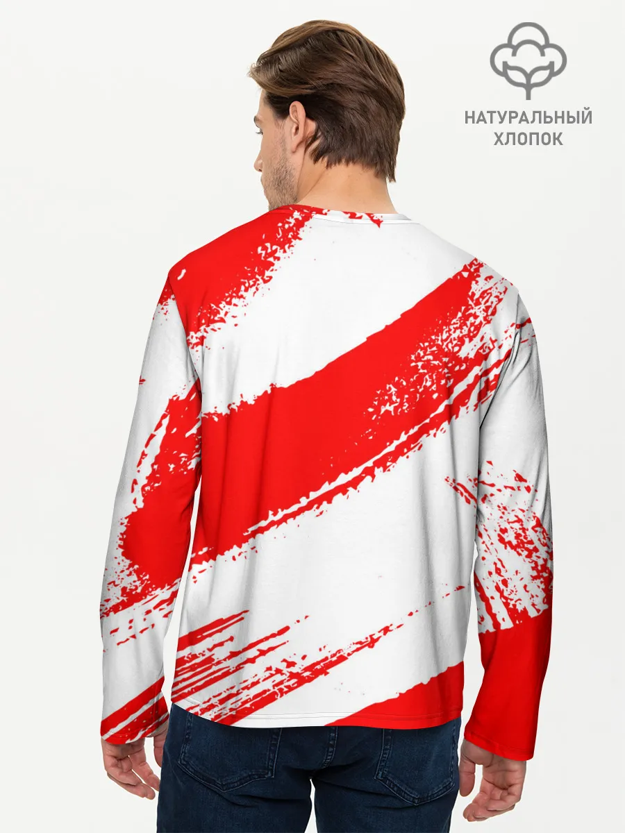 Мужской лонгслив базовый / What cat? / Какой кот?