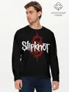 Мужской лонгслив базовый / Slipknot Надпись