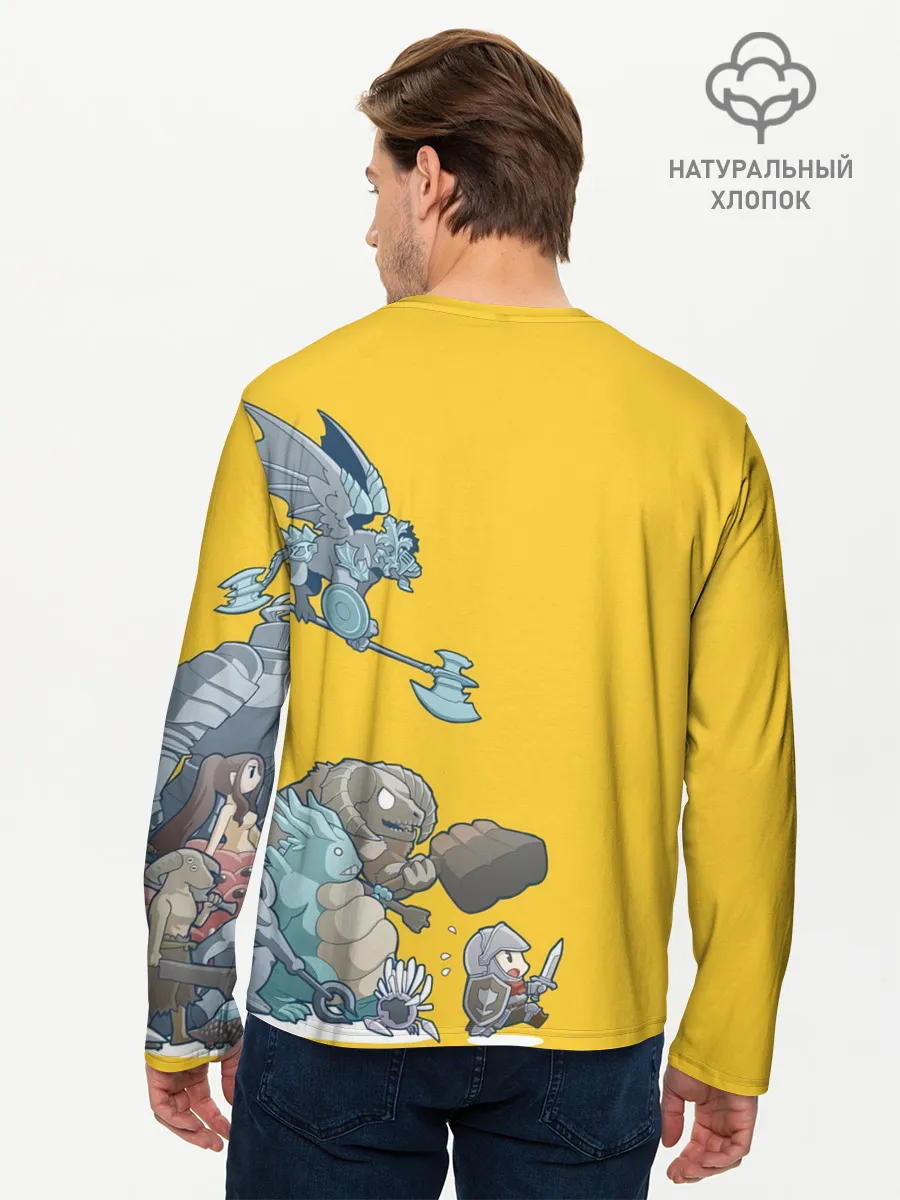 Мужской лонгслив базовый / RUN HERO RUN