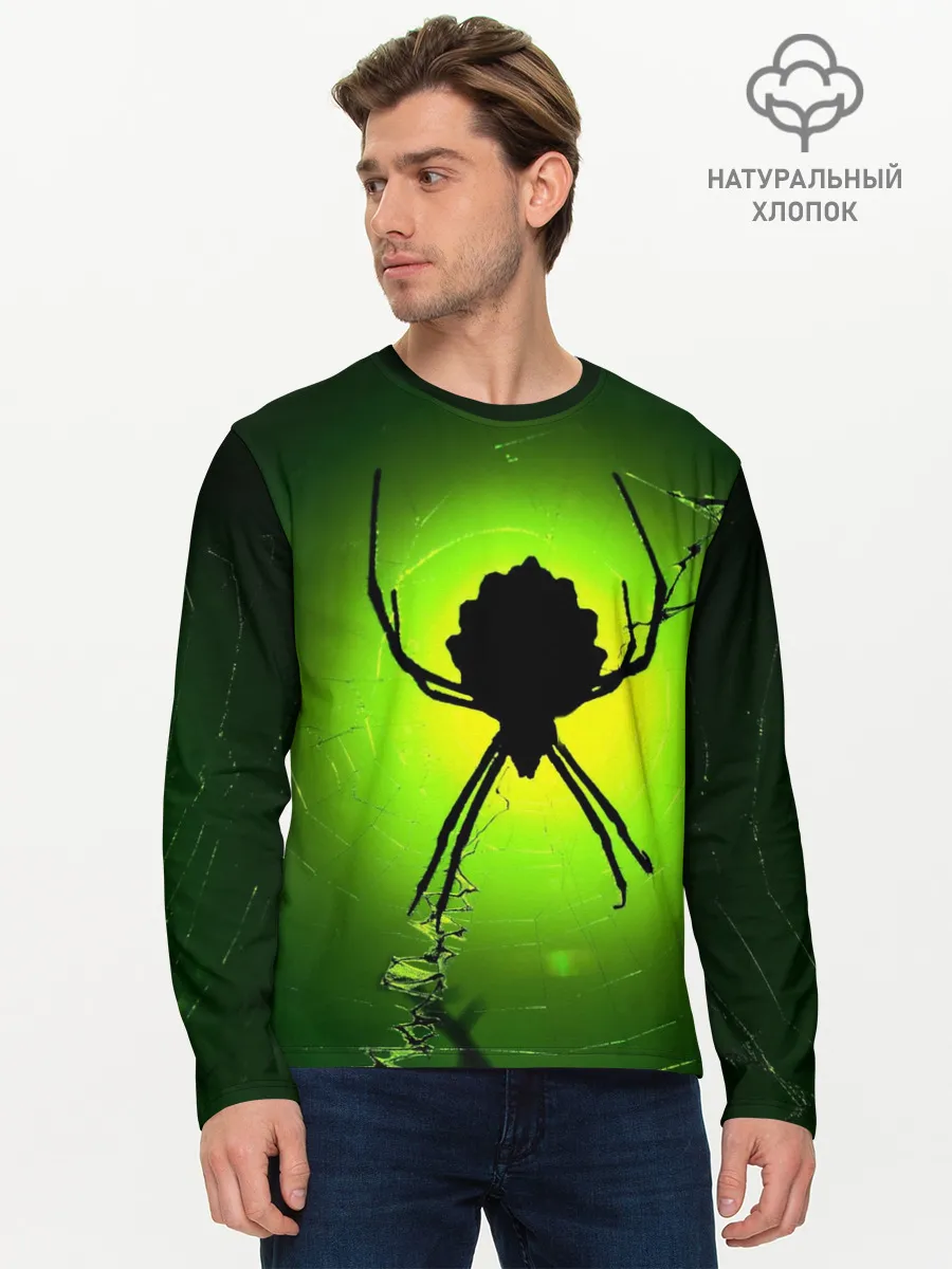 Мужской лонгслив базовый / Паук | Spider