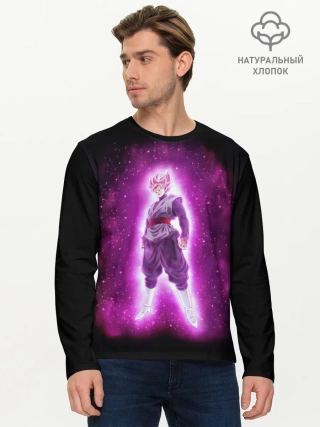 Мужской лонгслив базовый / Goku super saiyan