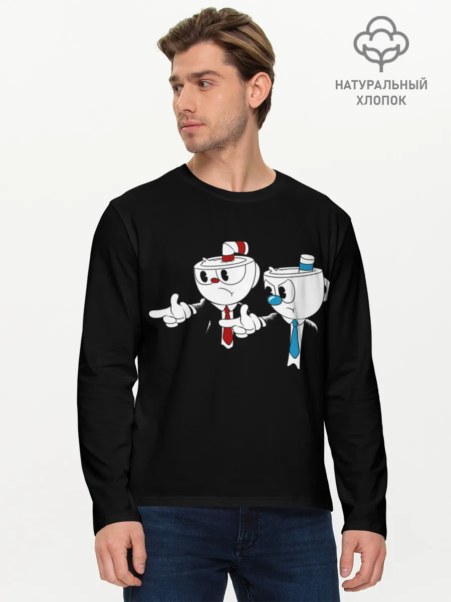 Мужской лонгслив базовый / CUPHEAD | PULP FICTION