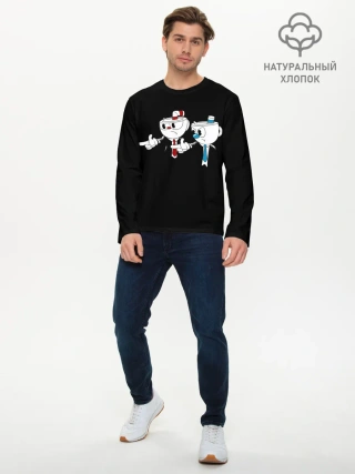 Мужской лонгслив базовый / CUPHEAD | PULP FICTION